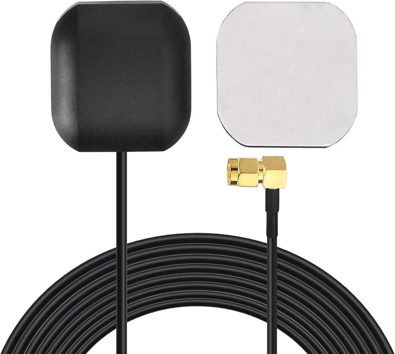 BINGFU Car GPS Antenna SMA Male Waterproof Active GPS Navigation Antenna for Car Stereo Radio Head Unit GPS Navigation System Modem Vehicle Tracker Real Time Monitor Security Camera IoT Router Gateway - Image 1